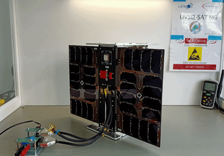 UVSQ-SAT NG Deployed solar pannels